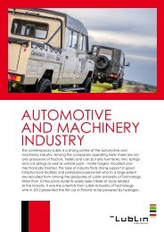 AUTOMOTIVE AND MACHINERY INDUSTRY - Lublin