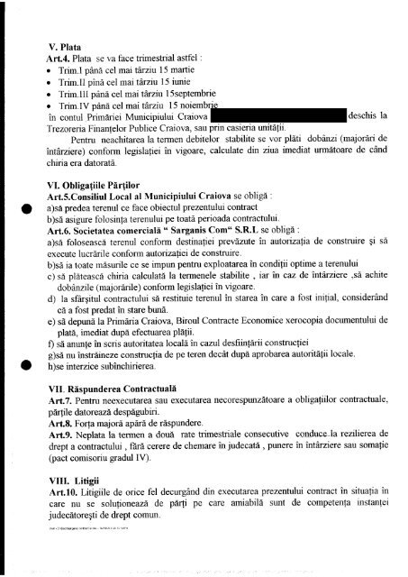 Proiect de hotărâre privind prelungirea duratei ... - Primaria Craiova