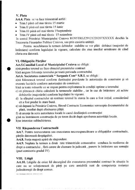 Proiect de hotărâre privind prelungirea duratei ... - Primaria Craiova