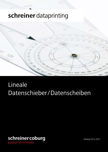 Katalog | Katalog_deutsch_2012.pdf - schreiner coburg