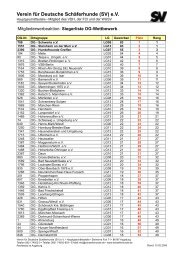 Verein für Deutsche Schäferhunde (SV) e.V.