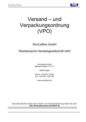 VPO deutsch 3.0 - offizielle Version - SinnLeffers