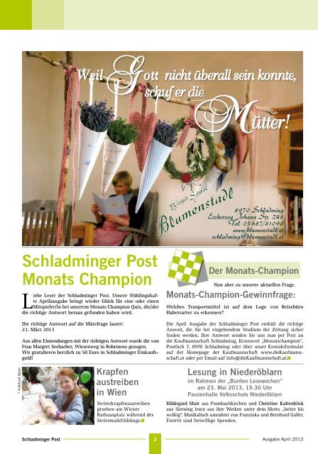 April 2013 - Website besuchen