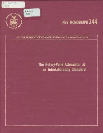 The Rotary-Vane Attenuator as an Intel-laboratory Standard