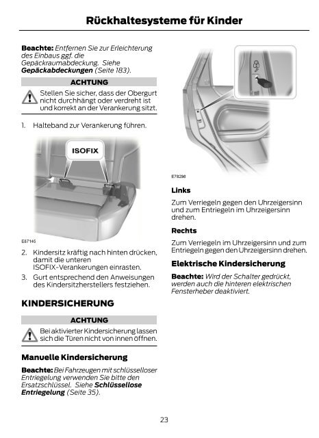 FORD FOCUS Betriebsanleitung