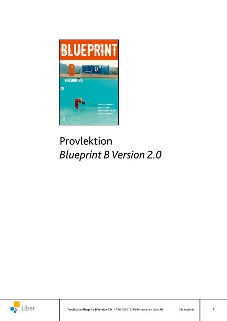 Provlektion Blueprint B Version 2.0 - Liber