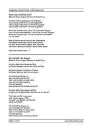 Songtexte - +++ Dicke Fische