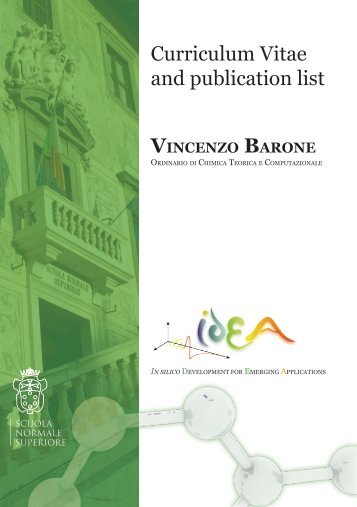 Curriculum Vitae and publication list - Area Download - Scuola ...