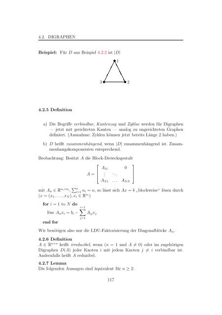 Algorithmen auf Graphen und dünn besetzte Matrizen - Bergische ...