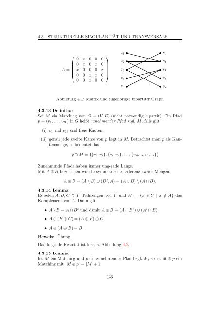 Algorithmen auf Graphen und dünn besetzte Matrizen - Bergische ...