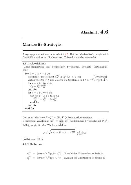 Algorithmen auf Graphen und dünn besetzte Matrizen - Bergische ...