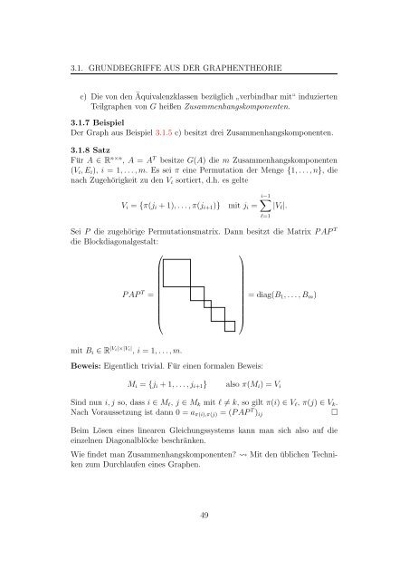 Algorithmen auf Graphen und dünn besetzte Matrizen - Bergische ...