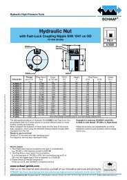 Hydraulic Nut - SCHAAF GmbH