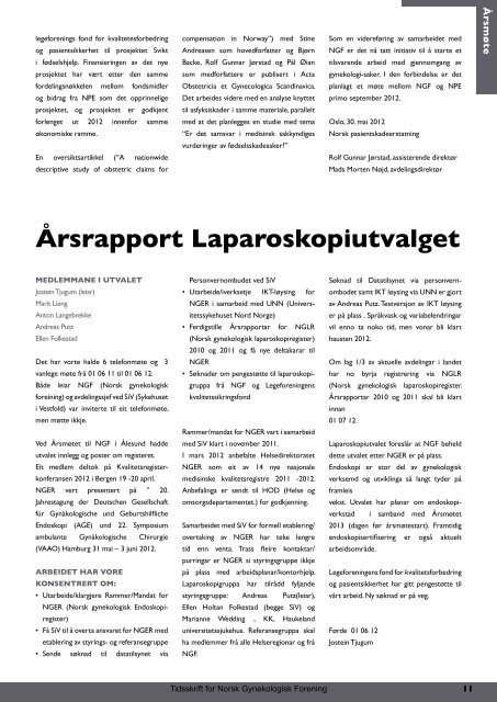 Gynekologen 25, nr 3/2012 - Den norske legeforening