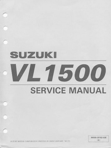 Suzuki VL1500 Intruder 98-00 Service Manual ENG - Service Tanga ...