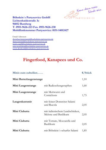 Download PDF (ca 20 kb) - Böhnlein Partyservice