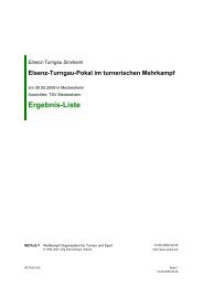 Ergebnis-Liste - Elsenz-Turngau Sinsheim