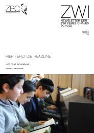 HIER FEHLT DIE HEADLINE - Zwi Perez Chajes Schule