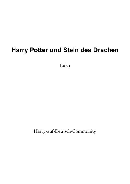 Harry Potter und der Erbe von Slytherin - Harry auf Deutsch