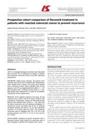 Prospective cohort comparison of flavonoid treatment in patients ...