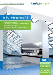 NEU: Kardex Remstar Megamat RS