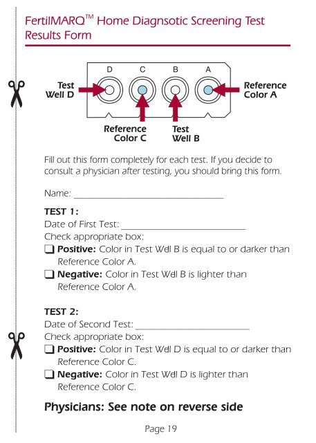 FertilMARQ™ Package Insert - Embryotech Laboratories