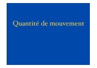 Quantité de mouvement