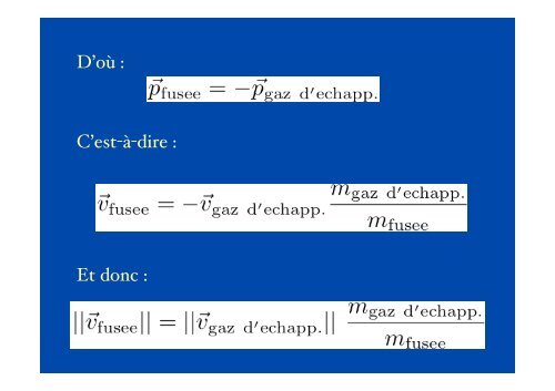 Quantité de mouvement