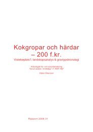 Kokgropar och härdar – 200 f.kr.