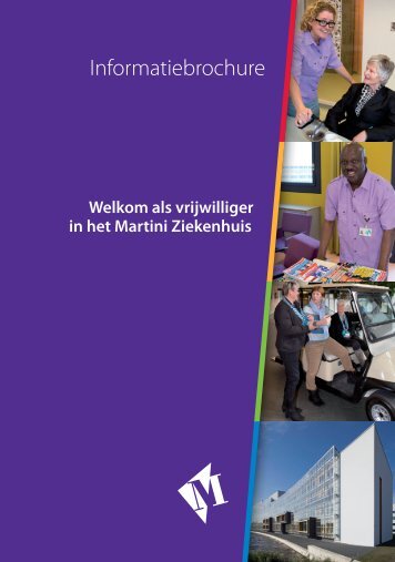 Folder Welkom als vrijwilliger - Martini ziekenhuis