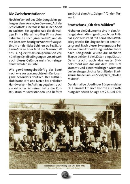 FC Ueberlingen Festschrift - FC 09 Ãœberlingen e.V.