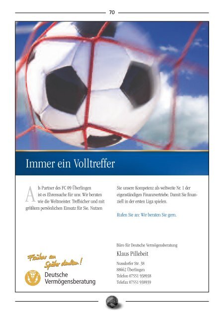 FC Ueberlingen Festschrift - FC 09 Ãœberlingen e.V.