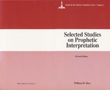 Selected Studies on Prophetic Interpretation - Biblical Research ...