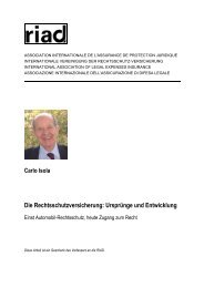 Die Rechtsschutzversicherung - International Association of Legal ...