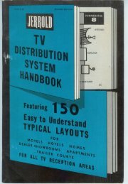 Jerrold TV Distribution System Handbook 1964 - The Old CATV ...