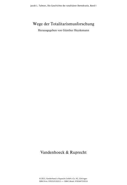 und Leseprobe (PDF) - Vandenhoeck & Ruprecht