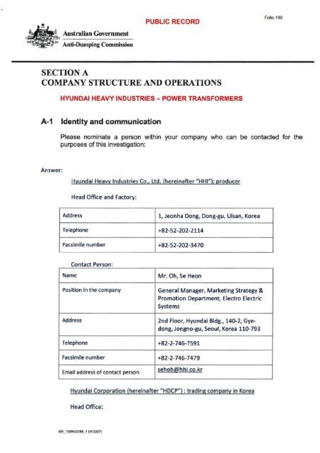 Exporter Hyundai Heavy Industries Co Ltd Anti Dumping