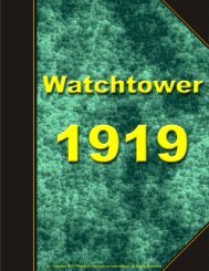 Watchtower Reprints - 1919