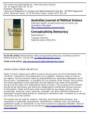 Australian Journal of Political Science - Yale University