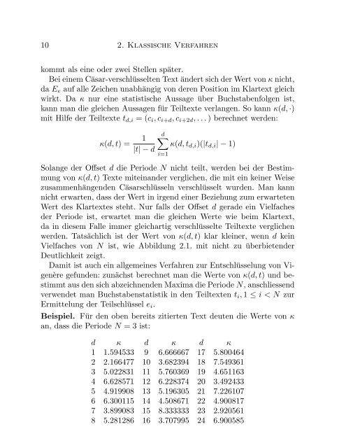 Mathematische Grundlagen der Kryptographie