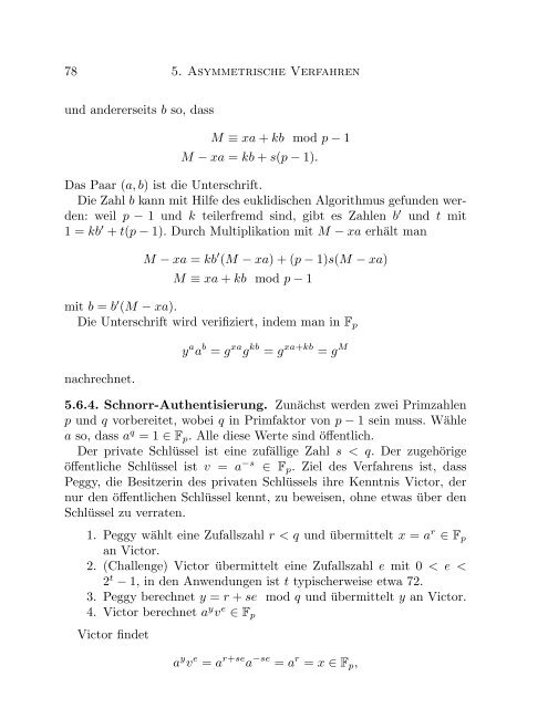 Mathematische Grundlagen der Kryptographie