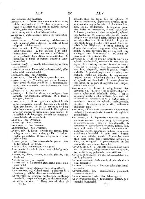 Dictionarium scoto-celticum : a dictionary of the Gaelic language ...