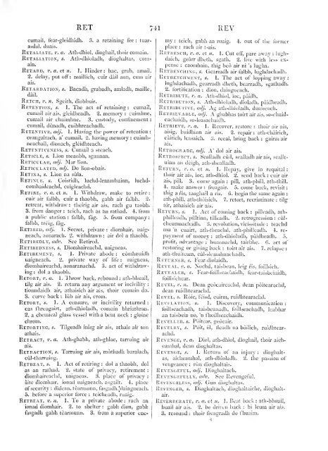 Dictionarium scoto-celticum : a dictionary of the Gaelic language ...