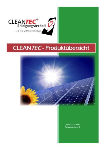 Prospekt gesamt 2013.pdf - CLEANTEC GmbH