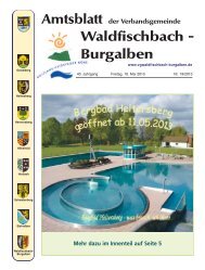 Waldfischbach - Burgalben - Verbandsgemeinde Waldfischbach ...