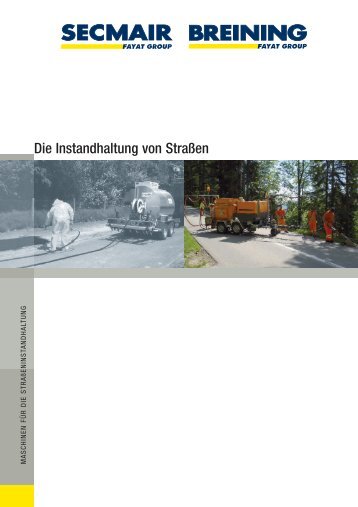 Maschinen für Instandhaltung von Strassen - De Bruycker