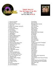 Top 100 Songs of the 50's - Perfect Blend Entertainment