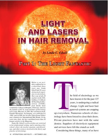 Hair Route - Electrology Hair Route Magazine, Electrolysis Hair ...