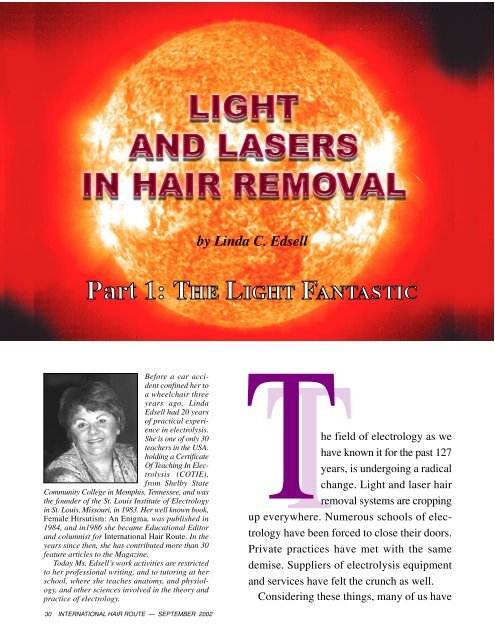 Hair Route - Electrology Hair Route Magazine, Electrolysis Hair ...