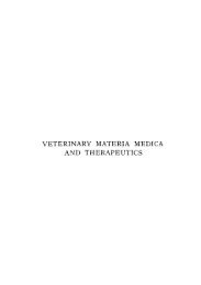 VETERINARY MATERIA MEDICA AND THERAPEUTICS - KrishiKosh